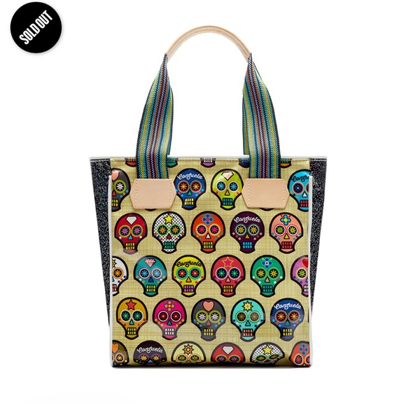 Consuela Colorful Skull Tote Bag - Picture 4 of 8